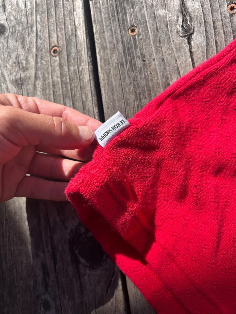 Le Bon Shoppe POINTELLE EVE CAMI- RED APPLE Size Small - Picture 7 of 7
